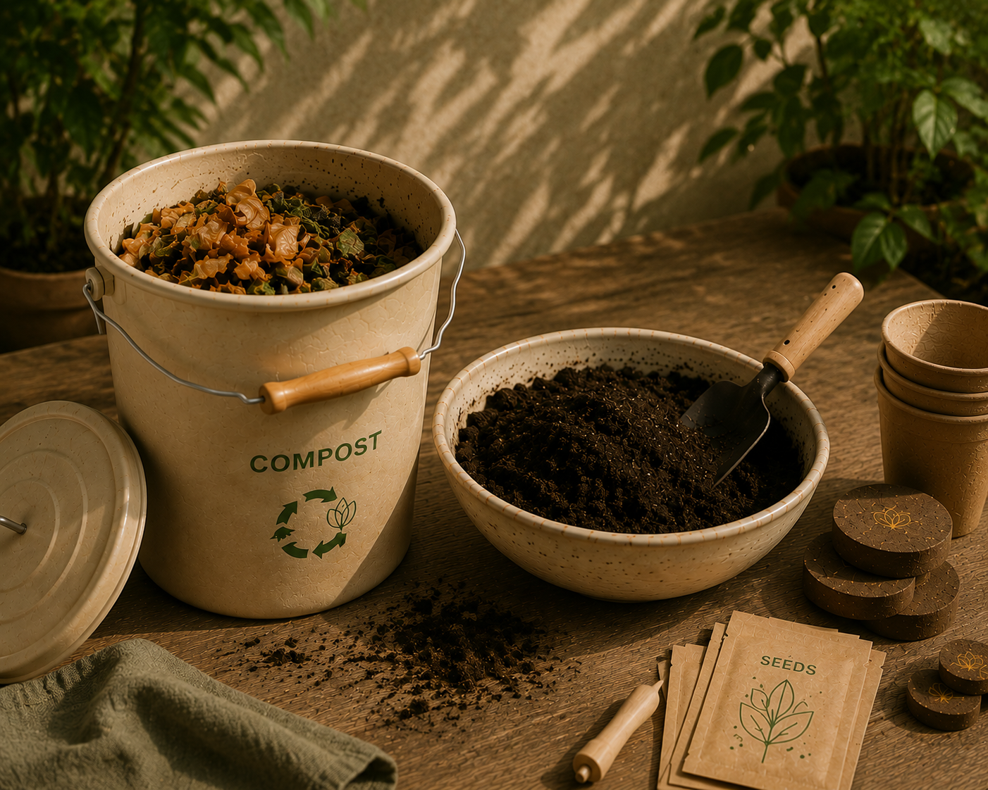 Transform, compost into growing kits